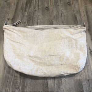 ✨$6 Clear Out ✨ Kate & Alex Neutral Linen Zip Clutch - Tote Bag Beige Wristlet